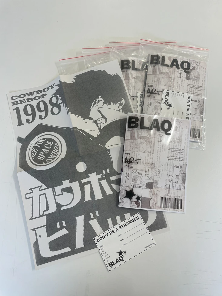 BLAQ Mag Issue 1 Art packaging