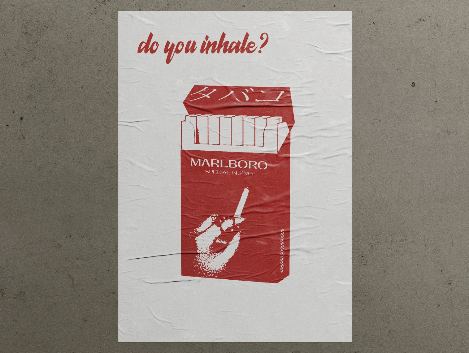 Marlboro redesigned cigarette packet