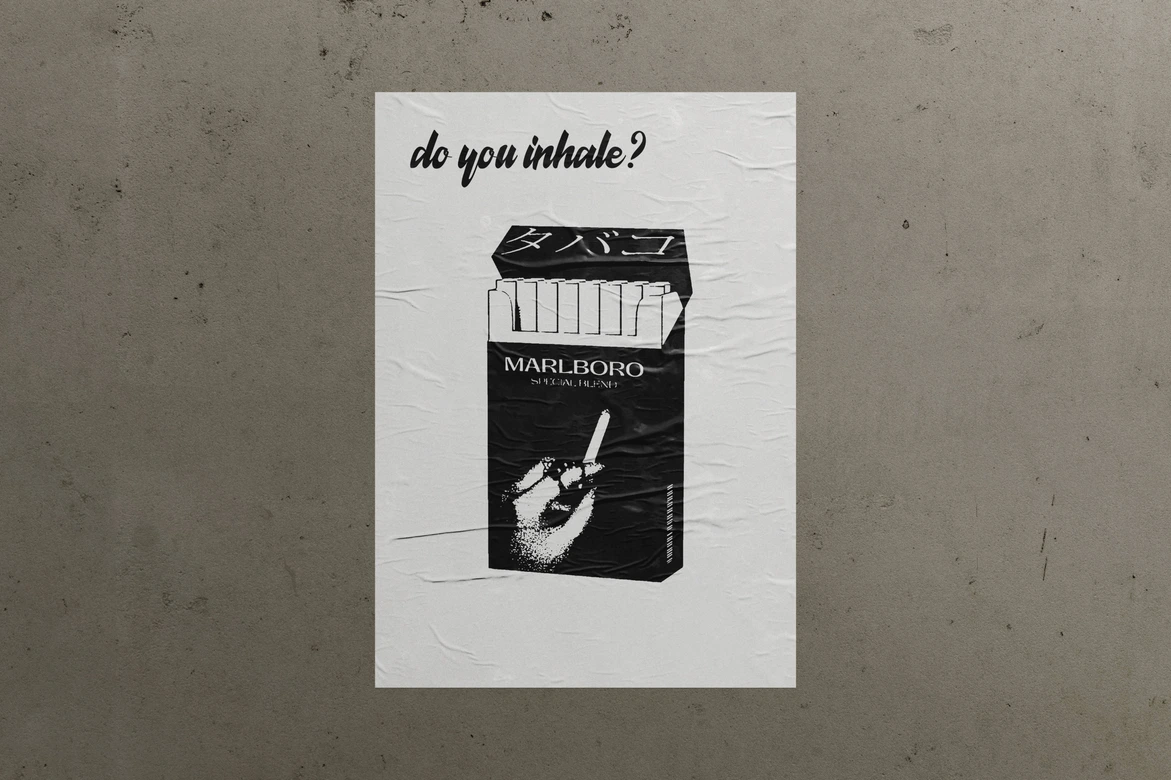 Marlboro redesigned packet front
