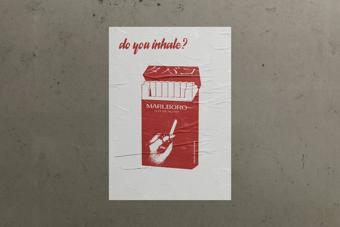 Marlboro redesigned packet back